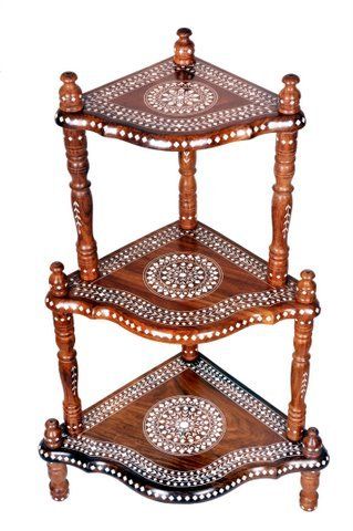 wooden steps corner fine inlay work